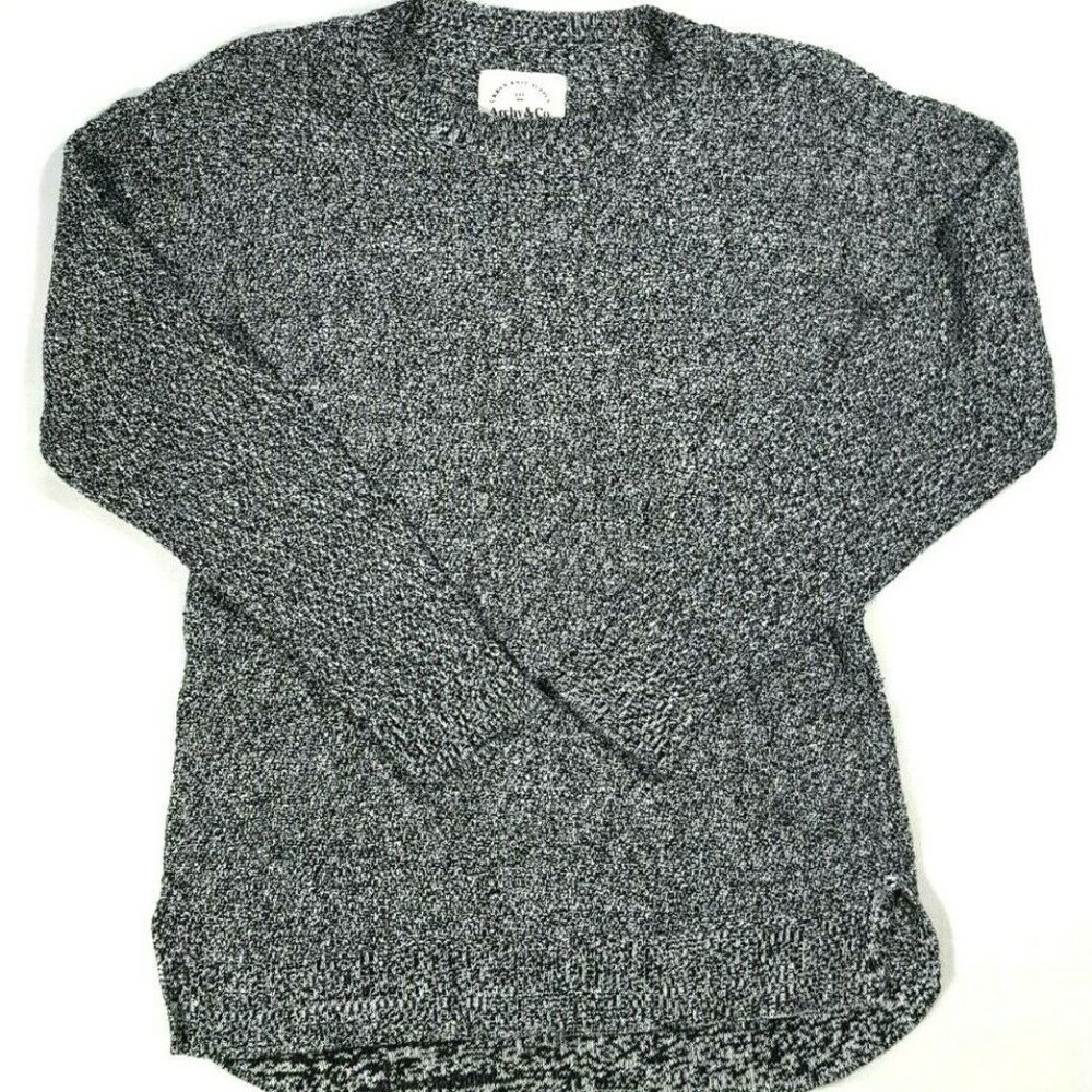 ARCHY & CO Gray Marled Knit Pullover Sweater